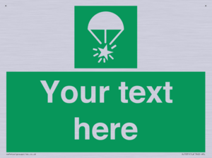 Custom sign safe condition Rocket parachute flare